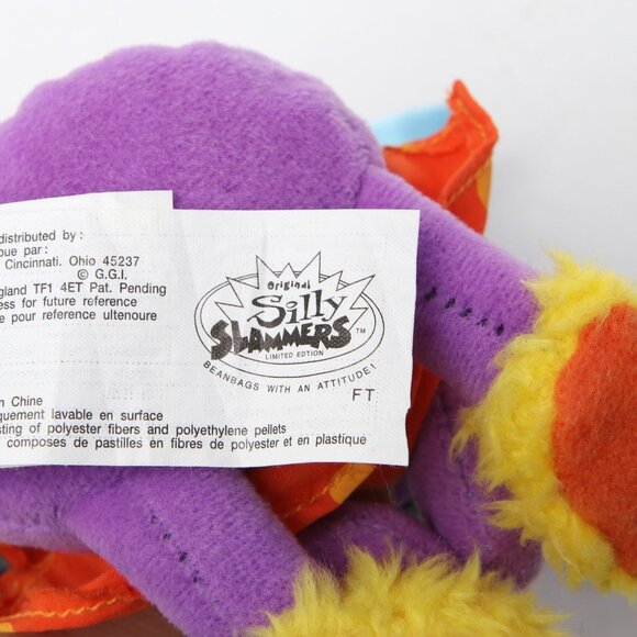 Vintage Silly Slammers Beanbag Bug Tucker #250 90s Retro Purple Kids Toy - Picture 7 of 9